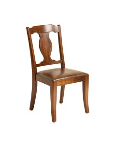 North Andover Solid Wood Queen Anne Back Side Chair In Walnut (synthetic illustration; no displayed measurements)