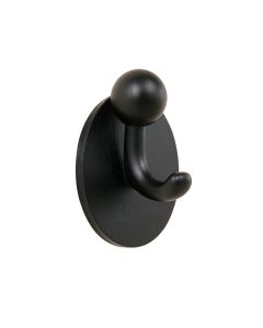 Cliff Bend Wall-Mounted Robe Hook - Black