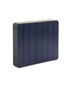 Lake Bend Narrow Outdoor Storage Bench - Navy