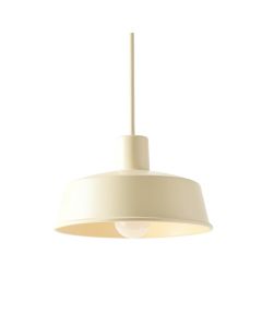 Sage Bluff Pendant Light Suspended From One Plain Cable - Cream (synthetic illustration; no displayed measurements)