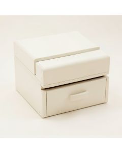 Jewelry Organizer With Bracelet Rod ( Farmhouse White ) (synthetic illustration; no displayed measurements)