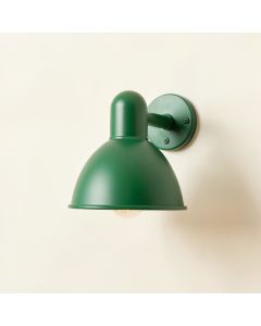 Spruce Bluff Wall Sconce Mounted On A Plain Wall - Green (synthetic illustration; no displayed measurements)