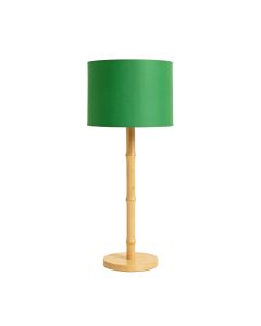 Bay Crossing Floor Lamp With A Plain Fabric Shade - Green
