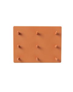 Moss Bluff Empty Wall-Mounted Tool Organizer Panel - Terracotta (synthetic illustration; no displayed measurements)