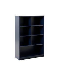 Juniper Bluff Freestanding Bookcase - Navy (synthetic illustration; no displayed measurements)