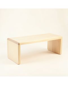 River Bend Indoor Bench - Ivory (synthetic illustration; no displayed measurements)