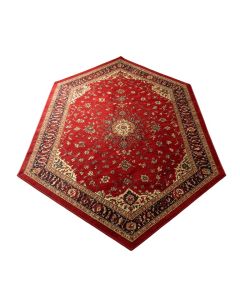 Power Loom Red Area Rug