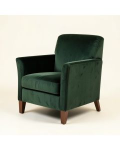 Cleo 26 '' Wide Velvet Armchair (synthetic illustration; no displayed measurements)