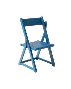 Heath Crossing Folding Outdoor Chair - Blue