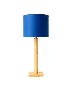 Wren Brook Floor Lamp With A Plain Fabric Shade - Blue (synthetic illustration; no displayed measurements)