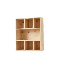 Aspen Edge Wall-Mounted Entryway Organizer Shelf - Beige