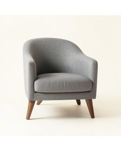 Oak Branch Upholstered Armchair - Gray (synthetic illustration; no displayed measurements)