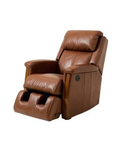 Saturn Genuine Leather Reclining Heated Massage Chair