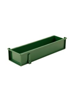 Heath Bridge Empty Railing Planter With Integral Brackets - Green (synthetic illustration; no displayed measurements)