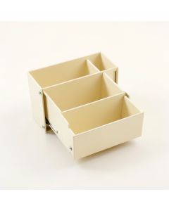 Dawn Branch Empty Coffee-Station Organizer - Ivory (synthetic illustration; no displayed measurements)