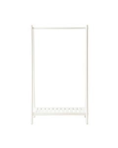 River Arc Empty Garment Rack - White (synthetic illustration; no displayed measurements)