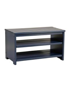 Pine Crossing Shoe Storage Bench - Navy (synthetic illustration; no displayed measurements)