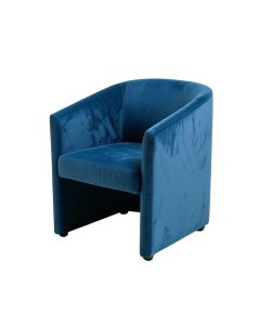 Eddystone Velvet Side Chair In Blue (synthetic illustration; no displayed measurements)