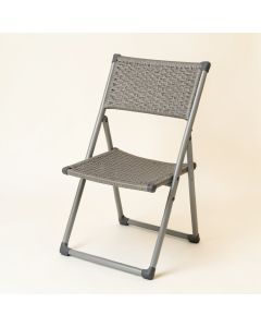 Cedar Bluff Folding Outdoor Chair - Gray (synthetic illustration; no displayed measurements)