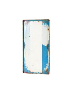 Vintage Metal Bathroom Wall Sign With Distressed Finish Wall Décor