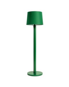 Ridge Canyon Floor Lamp With A Plain Fabric Shade - Green (synthetic illustration; no displayed measurements)