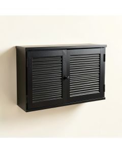 Vale Crest Wall-Mounted Entry Cabinet - Black (synthetic illustration; no displayed measurements)