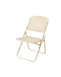 Laurel Brook Folding Outdoor Chair - Ivory (synthetic illustration; no displayed measurements)