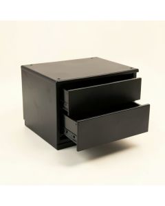Fern Dell Small-Parts Storage Drawer Cabinet - Black (synthetic illustration; no displayed measurements)