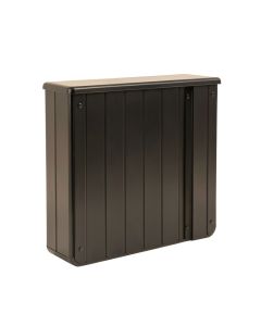 Aspen Crossing Narrow Outdoor Storage Bench - Black