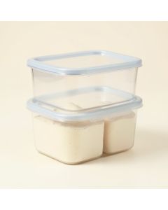 Airtight For Flour And Sugar 2 Container Food Storage Set (synthetic illustration; no displayed measurements)