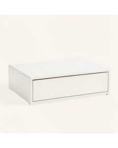 Aspen Brook Desktop Monitor Riser - White (synthetic illustration; no displayed measurements)