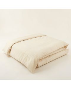 Brenta Ivory Cotton Duvet Cover (synthetic illustration; no displayed measurements)