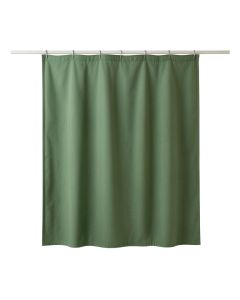 Ridge Canyon Shower Curtain Hanging Flat From A Plain Rod - Green (synthetic illustration; no displayed measurements)