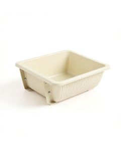 Oak Arc Empty Railing Planter With Integral Brackets - Ivory (synthetic illustration; no displayed measurements)