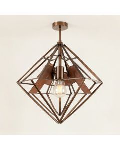 Bolger Geometric Tiered Chandelier With Leather Accents (synthetic illustration; no displayed measurements)