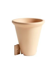 River Canyon Empty Railing Planter With Integral Brackets - Beige (synthetic illustration; no displayed measurements)