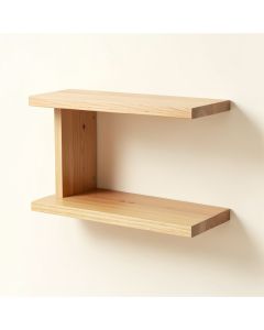 Halvorson Wood Wall Shelf (synthetic illustration; no displayed measurements)