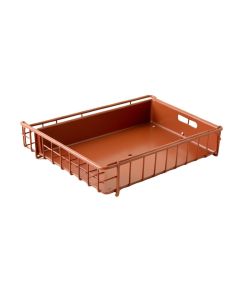 Summit Brook Empty Under-Desk Cable Tray - Terracotta