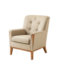 Millett 31.5 '' Wide Tufted Linen Wingback Chair (synthetic illustration; no displayed measurements)