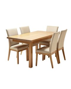 Óliver 7 Piece Extendable Solid Wood Dining Set