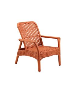 Pine Branch Outdoor Lounge Chair - Terracotta (synthetic illustration; no displayed measurements)