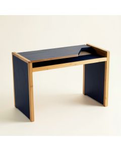 Stone Arc Writing Desk - Navy (synthetic illustration; no displayed measurements)