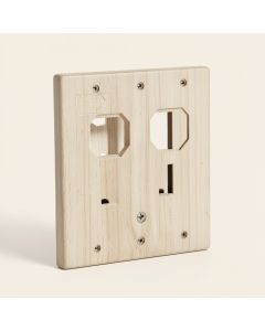 Classic Beadboard 2-Gang Toggle Light Switch Wall Plate (synthetic illustration; no displayed measurements)