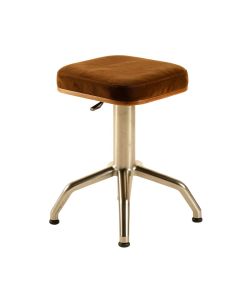 Abrams Gold Brown Adjustable Height Bar Stool