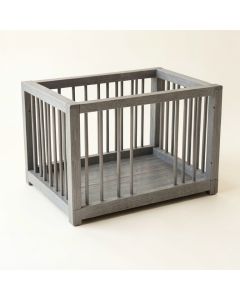 Spruce Bluff Empty Furniture-Style Pet Crate - Gray (synthetic illustration; no displayed measurements)