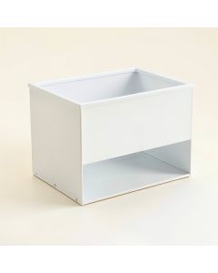 Linden Brook Empty Raised Planter - White (synthetic illustration; no displayed measurements)