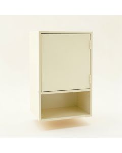 River Bluff Wall-Mounted Laundry Cabinet - Cream (synthetic illustration; no displayed measurements)
