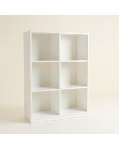 Linden Dell Freestanding Bookcase - White (synthetic illustration; no displayed measurements)