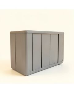 Stone Dale Narrow Outdoor Storage Bench - Gray (synthetic illustration; no displayed measurements)