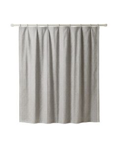 Flint Canyon Shower Curtain Hanging Flat From A Plain Rod - Gray (synthetic illustration; no displayed measurements)